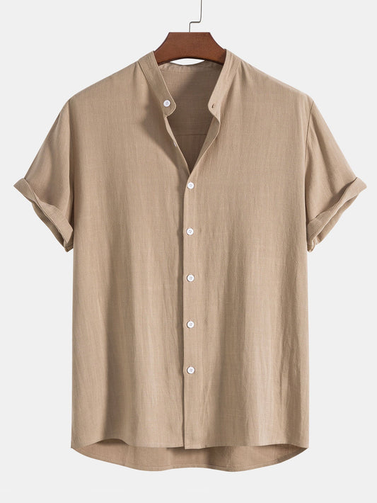 Set estivo leggero in camicia e pantaloni per uomo – Outfit casual in misto lino