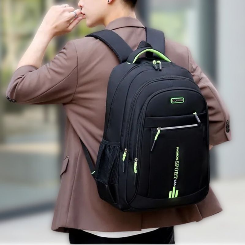 VentÉlite - Zaino Oxford elegante e impermeabile per uomini | Borsa per laptop | Zaino impermeabile