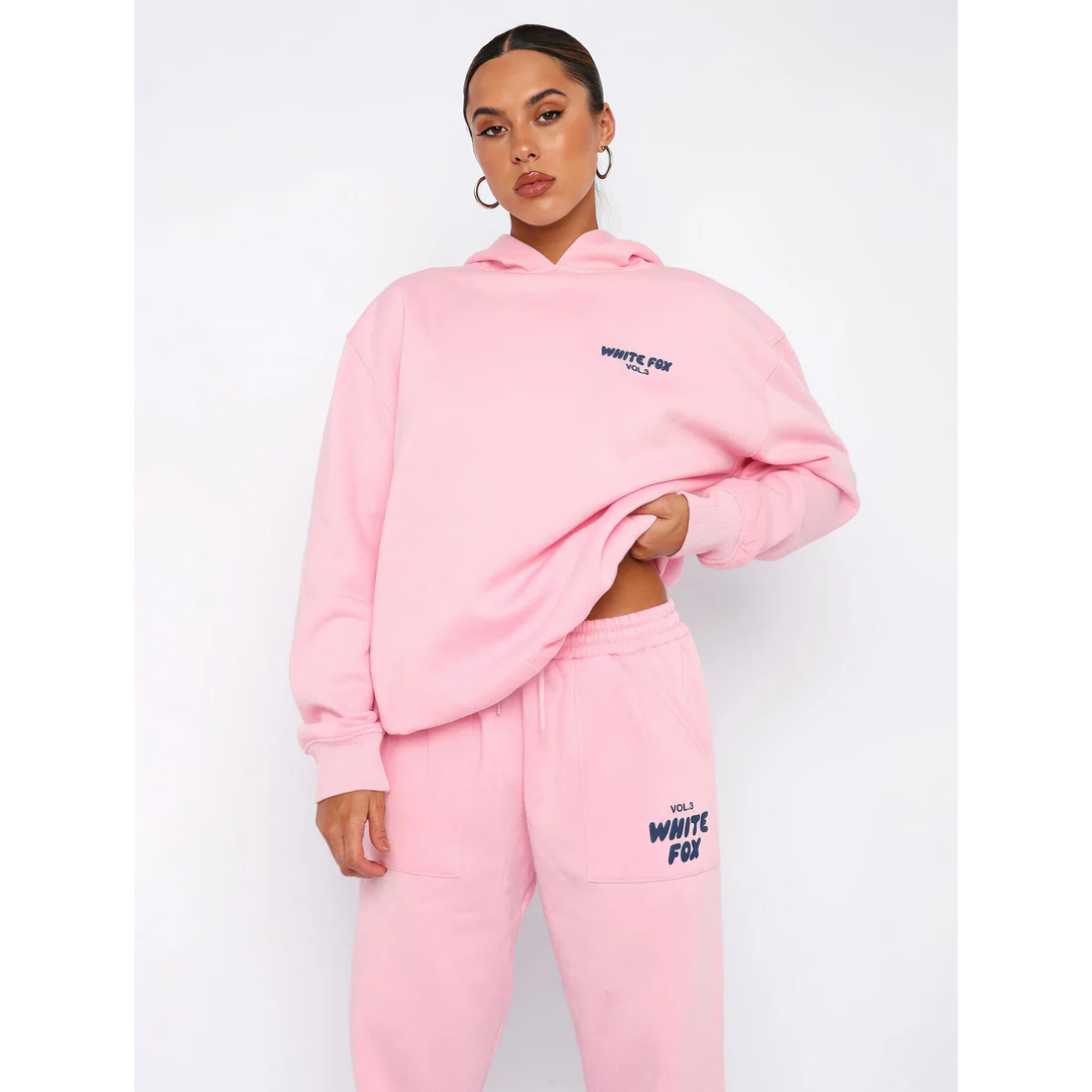 Félicie - Set di tute sportive casual per donne | Felpa con cappuccio & Pantaloni da jogging | Morbido rivestimento in fleece