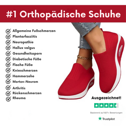 Sneaker ortopediche Slip-On per donne – Suola ad aria confortevole e alleviante