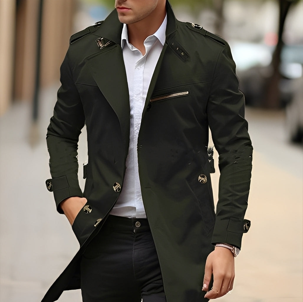 Elric - Elegante Trenchcoat per Uomini