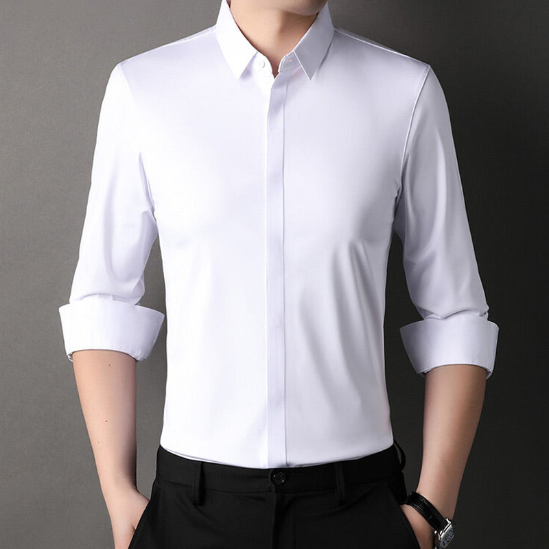 Théo - Camicia Mirabella, Antifreddo e Stretch per Primavera e Estate, Elegante per Uomini