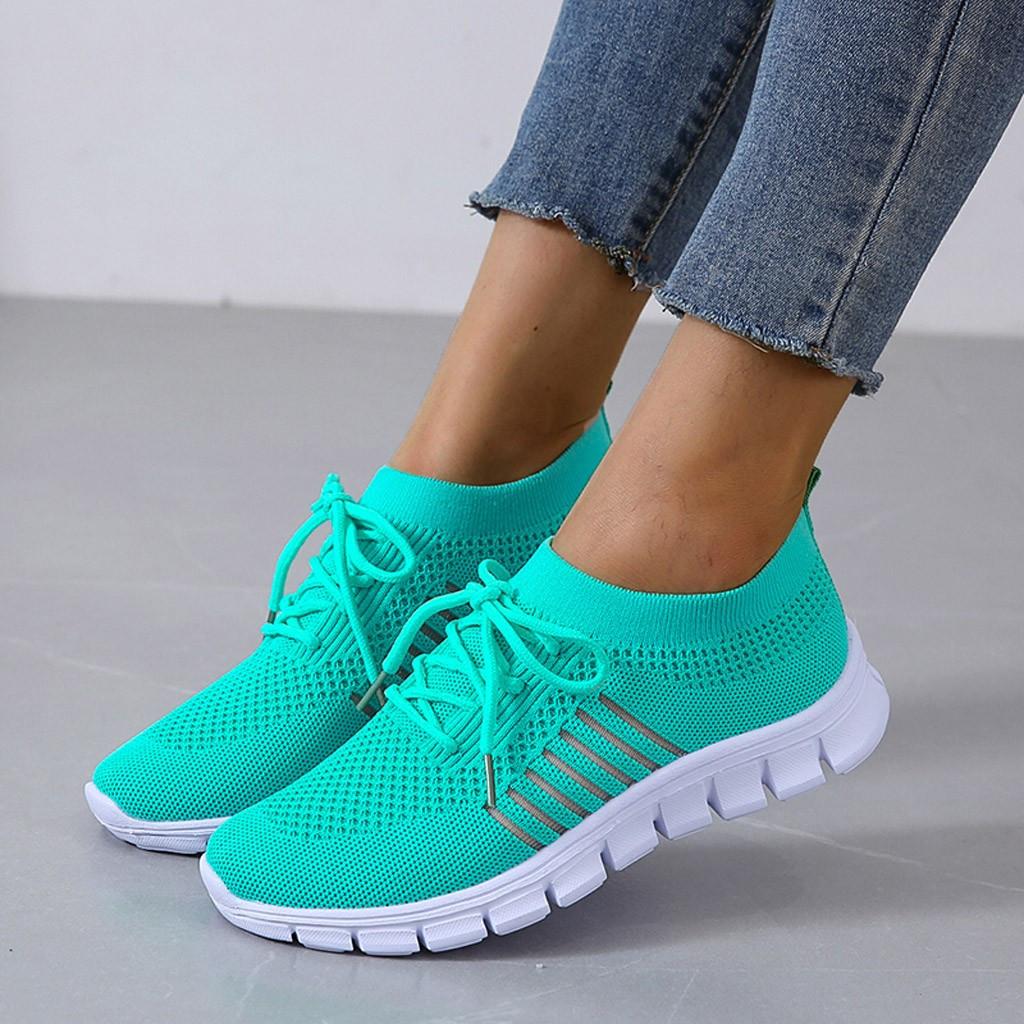 Sneaker da donna traspiranti con suola in memory – Scarpe leggere in mesh per il quotidiano e il comfort