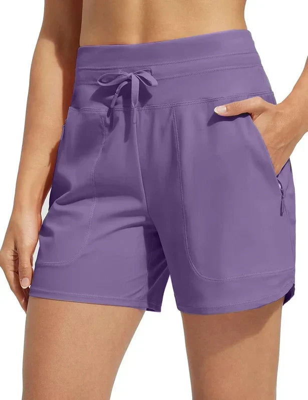Shorts sportivi per donne – Pantaloni comodi per il tempo libero e l'allenamento con tasche