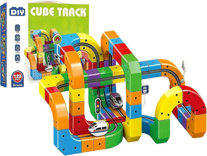 Tracivie - Pista a cubi fai-da-te – Creativo & Attivo – Gioco del treno DIY