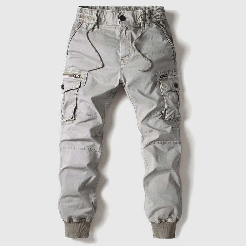 Marcel - Pantaloni Cargo Jogger per Uomo, Nero, Taglio Casual