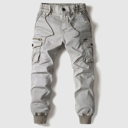 Marcel - Pantaloni Cargo Jogger per Uomo, Nero, Taglio Casual