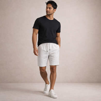 Pantaloni corti estivi casual per uomo con coulisse – Pantaloni leggeri per il tempo libero traspiranti e comodi
