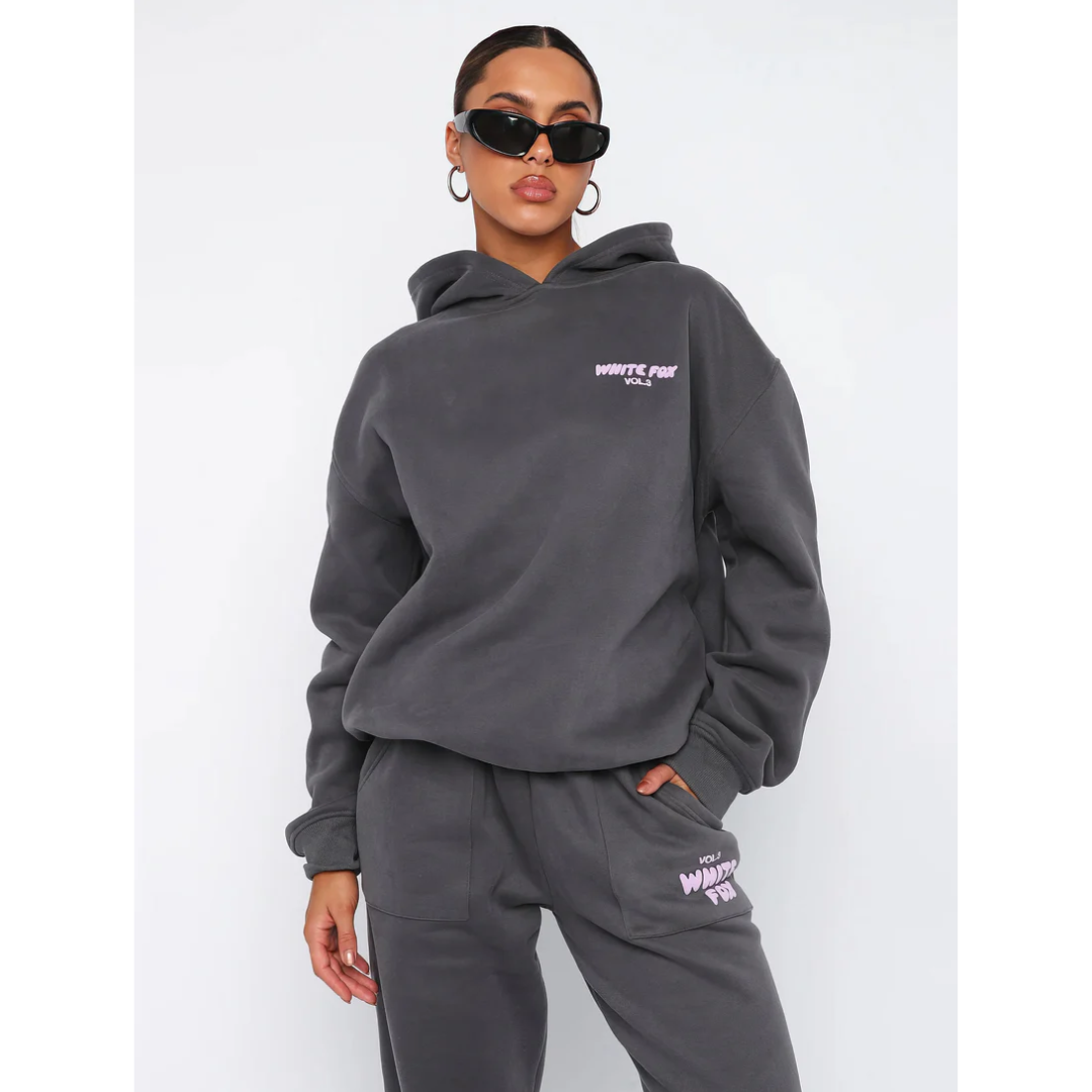 Félicie - Set di tute sportive casual per donne | Felpa con cappuccio & Pantaloni da jogging | Morbido rivestimento in fleece