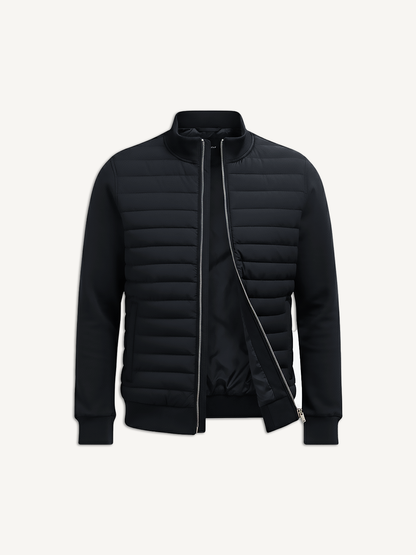 Giacca leggera da uomo imbottita con zip – Giacca moderna per la transizione, traspirante e stilosa