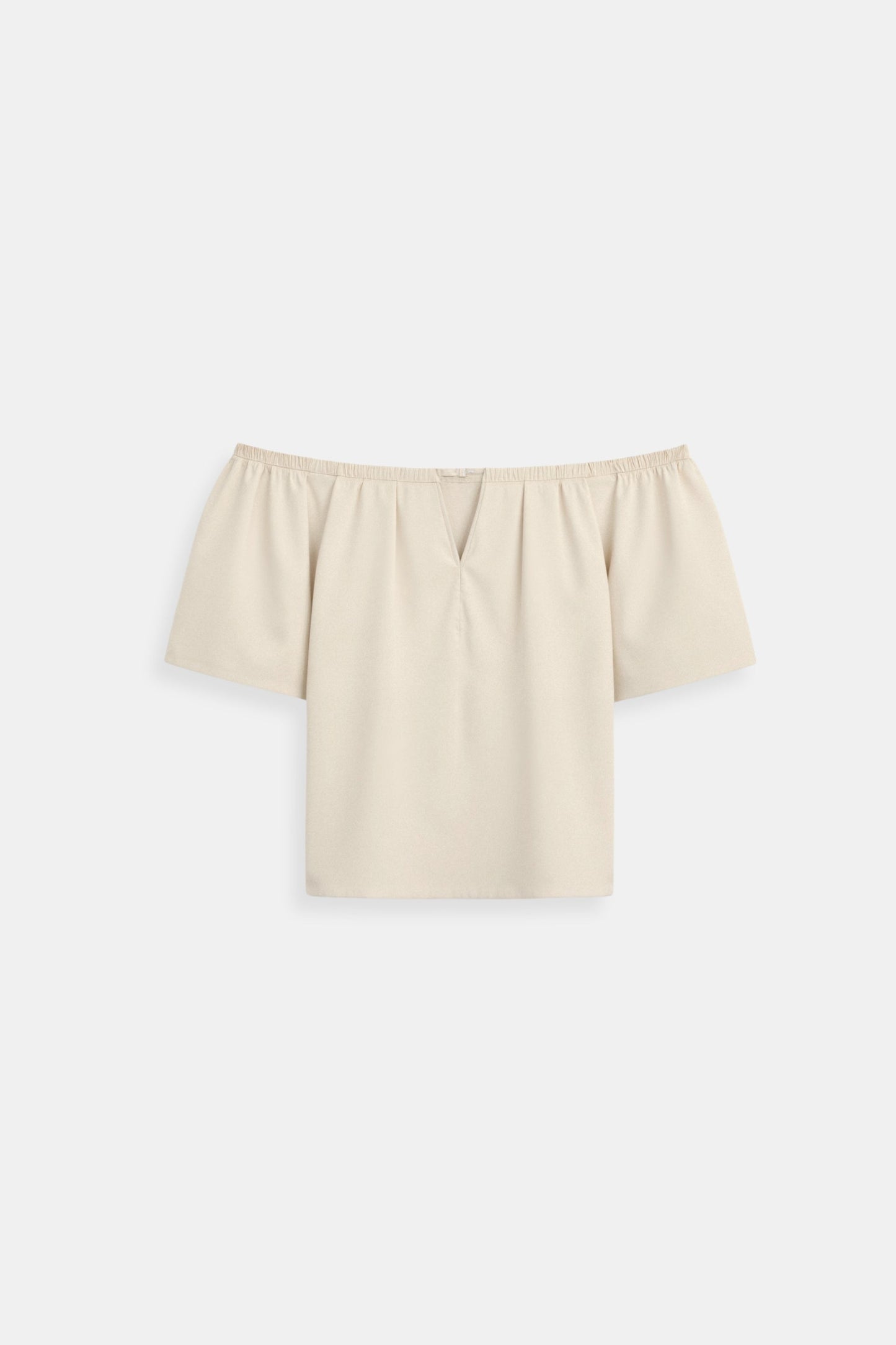 Elegante Blusa Off-Shoulder per Donne con scollatura a V – Top Estivo Leggero