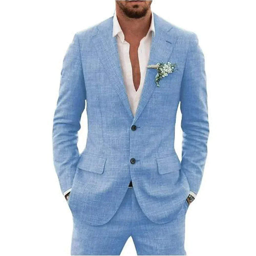 Joachim - Completo in lino superleggero e casual per uomini