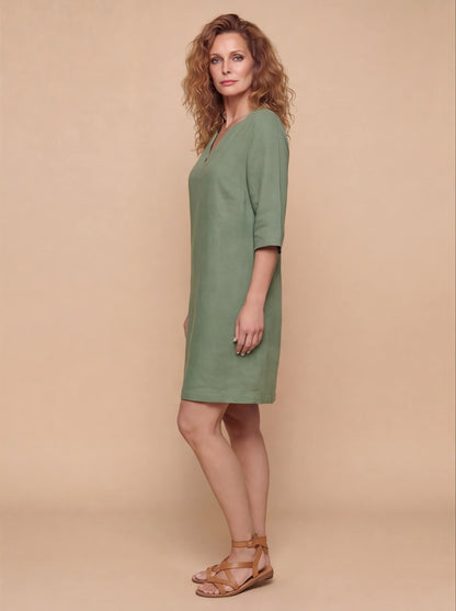Abito estivo leggero per donne – Vestito arioso con scollatura a V e vestibilità comoda
