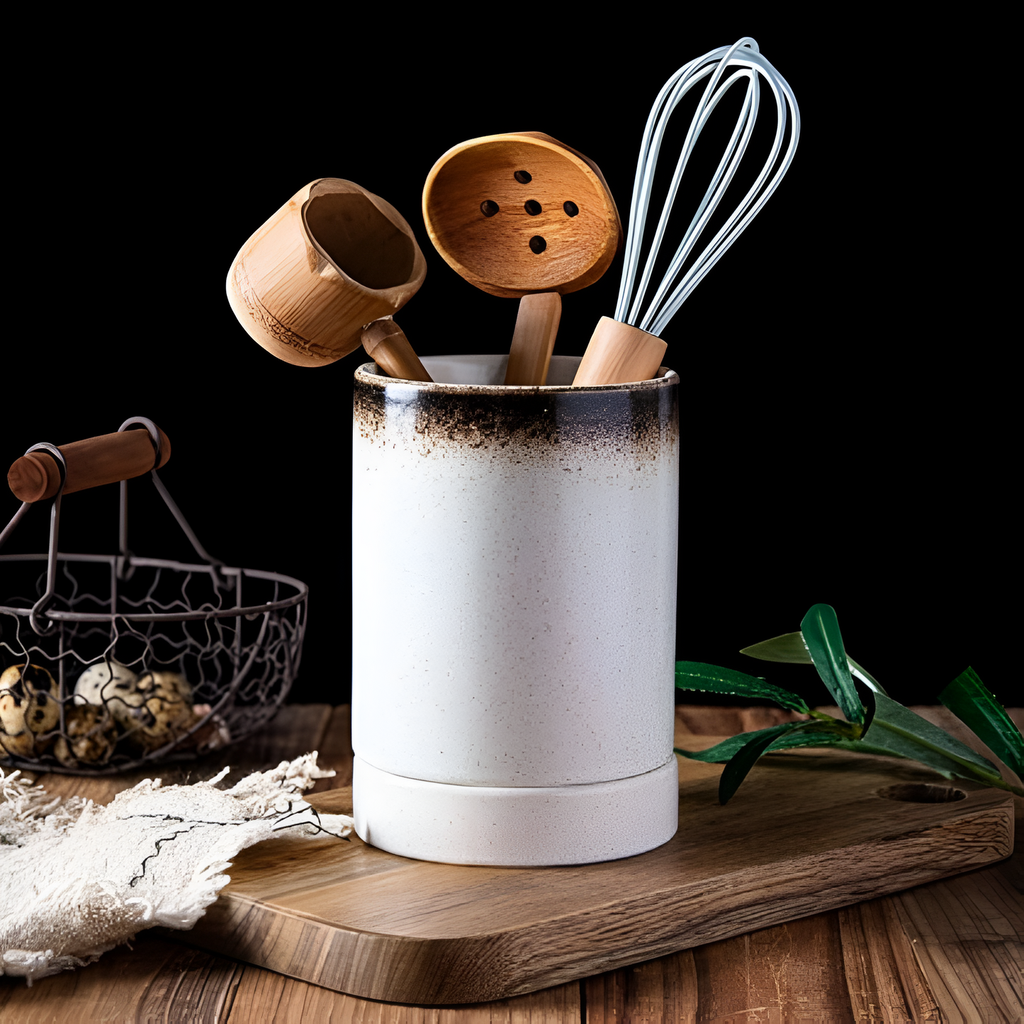 ClayAura - Portaposate in ceramica fatto a mano