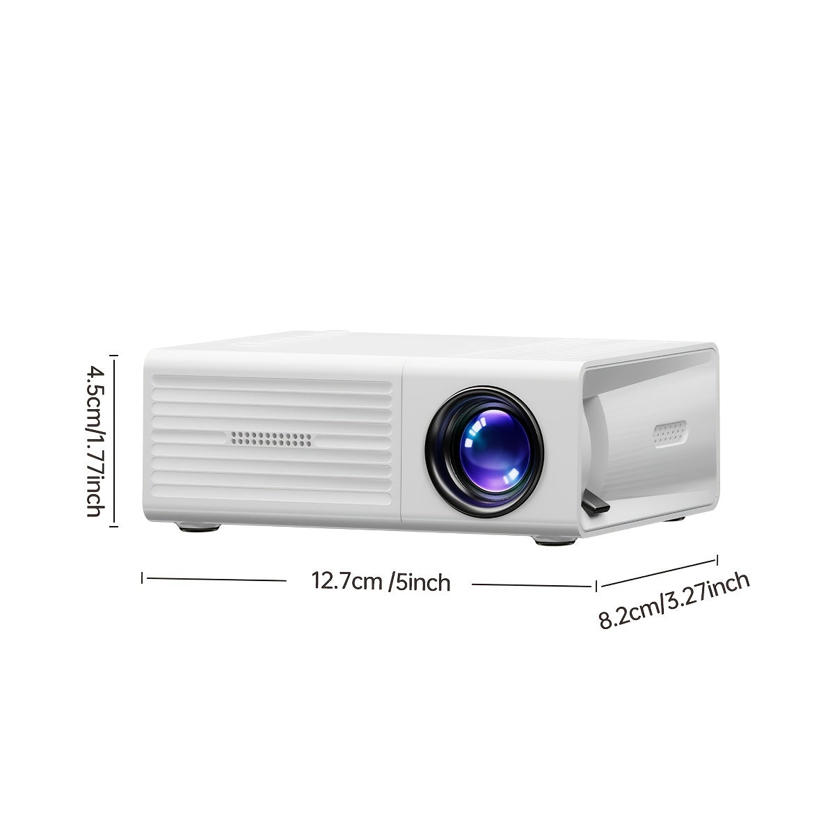 Luxivue - Mini-Proiettore Ultra Luminoso 3000 Lumen – Portatile, HDTV & USB, Ideale per Home Theater e Uso Esterno