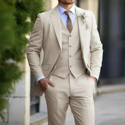 Elegante completo da uomo 3 pezzi – Slim Fit per affari e matrimoni