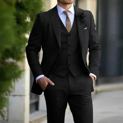 Elegante completo da uomo 3 pezzi – Slim Fit per affari e matrimoni