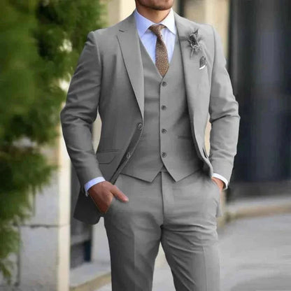 Elegante completo da uomo 3 pezzi – Slim Fit per affari e matrimoni