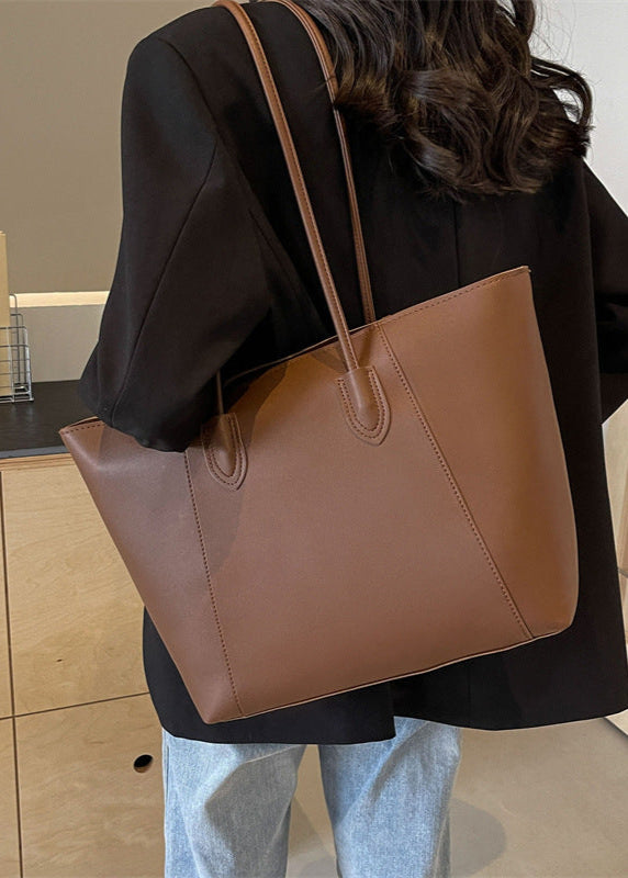 Ambrilys - Grande Shopper Classico in Pelle Vegana per Donne