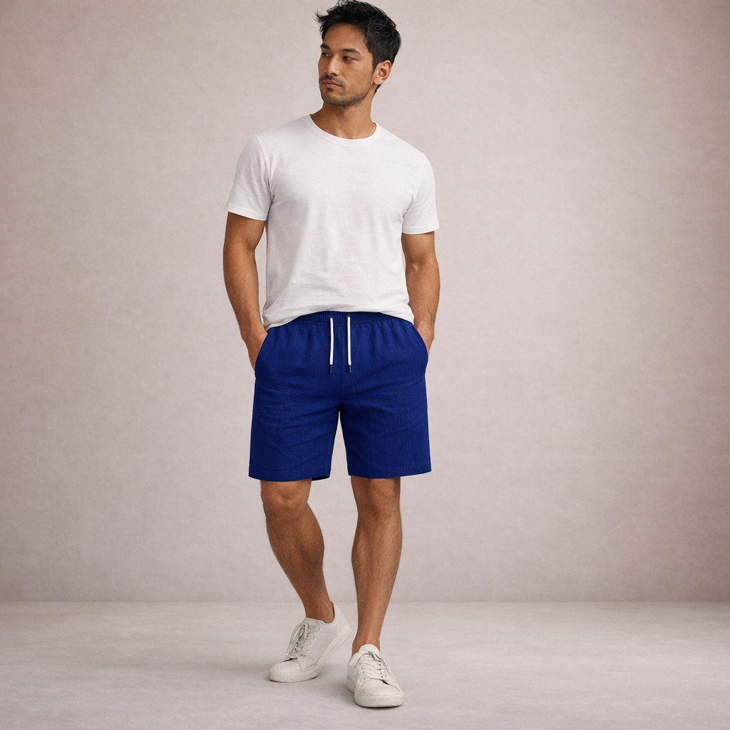 Pantaloni corti estivi casual per uomo con coulisse – Pantaloni leggeri per il tempo libero traspiranti e comodi