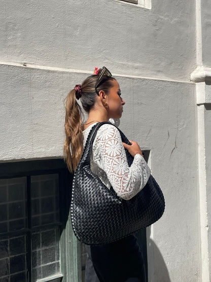 Maristelle - La borsa da shopping intrecciata indispensabile – Borsa a tracolla per donne