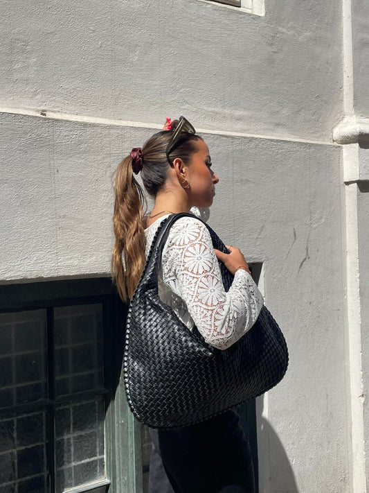 Maristelle - La borsa da shopping intrecciata indispensabile – Borsa a tracolla per donne