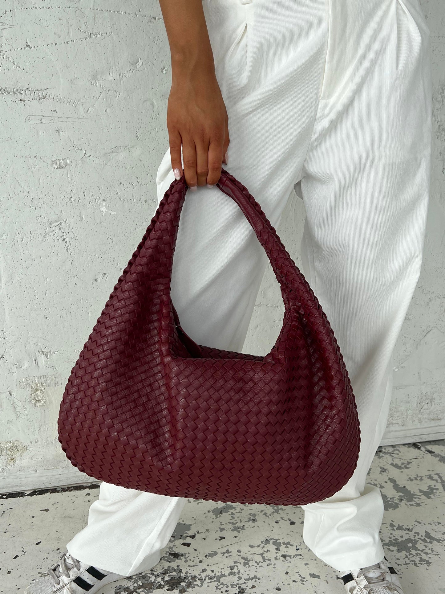 Maristelle - La borsa da shopping intrecciata indispensabile – Borsa a tracolla per donne