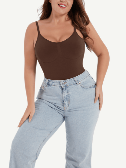 Body modellante con spalline a spaghetti – Seamless Shapewear per donne in elegante vestibilità