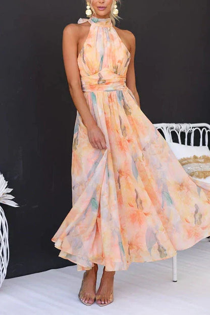 abito maxi donna elegante