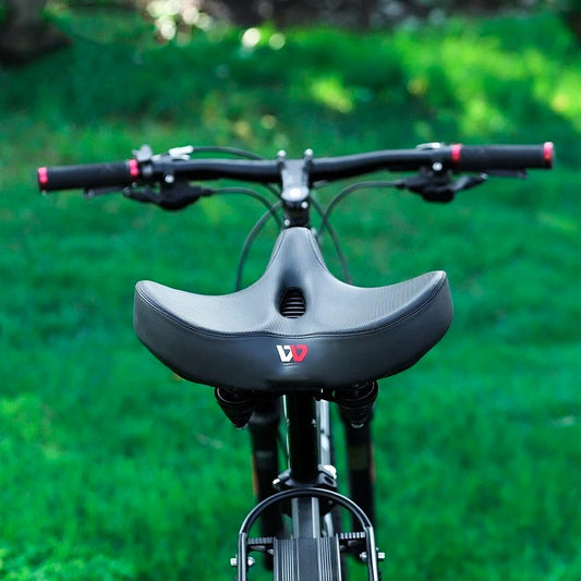 sella bici ergonomica extra larga vista laterale