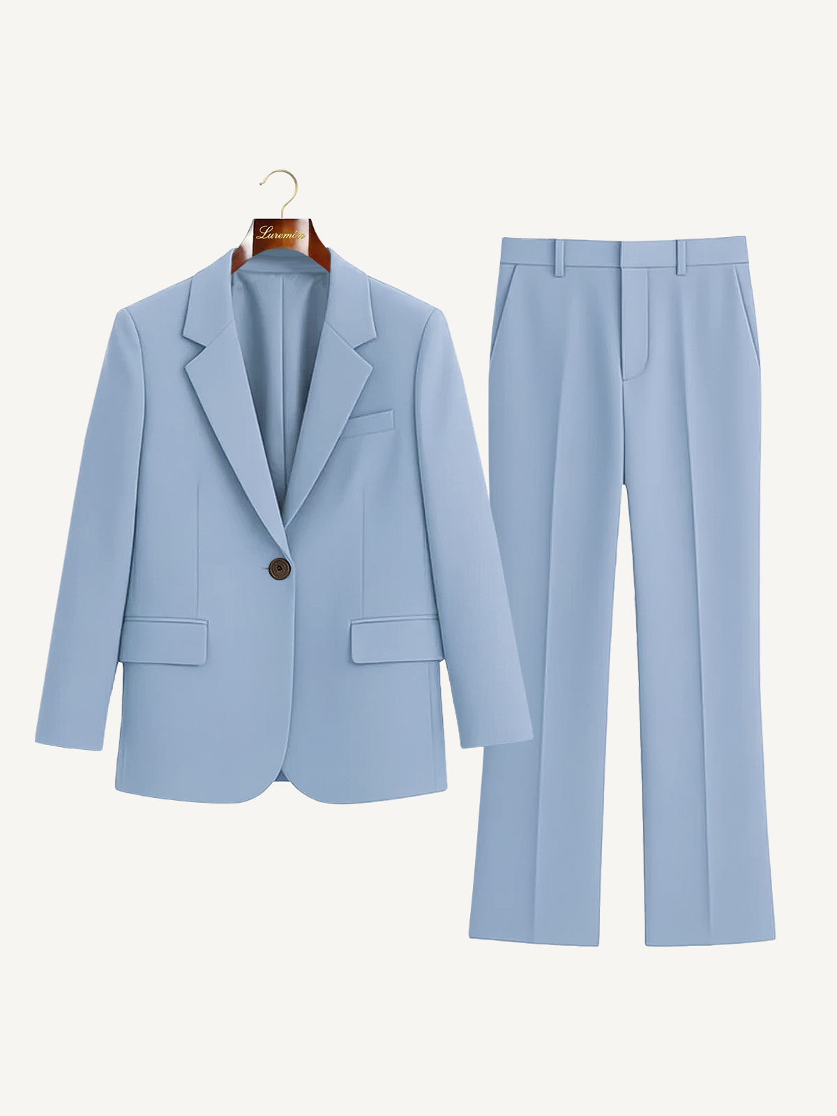 Completo elegante da donna – Set moderno di blazer e pantaloni in tessuto