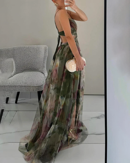 Liliane - Maxidress con stampa floreale