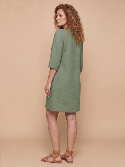 Abito estivo leggero per donne – Vestito arioso con scollatura a V e vestibilità comoda
