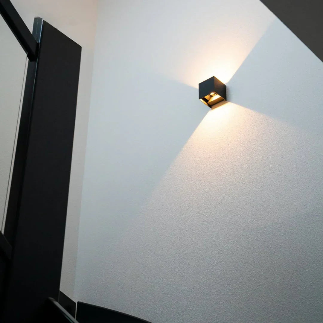 Marzelle - Lampada da parete di design Cube senza fili