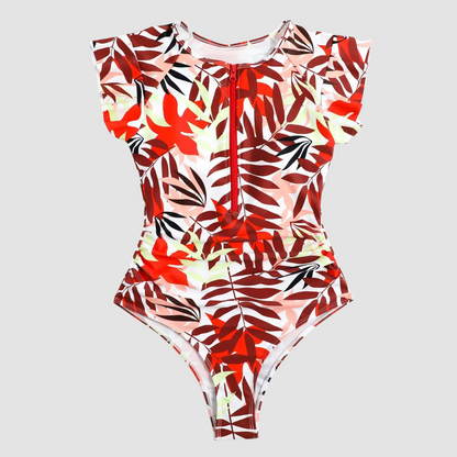 Costume da bagno sportivo da donna con zip – Modellante e comodo per spiaggia e piscina