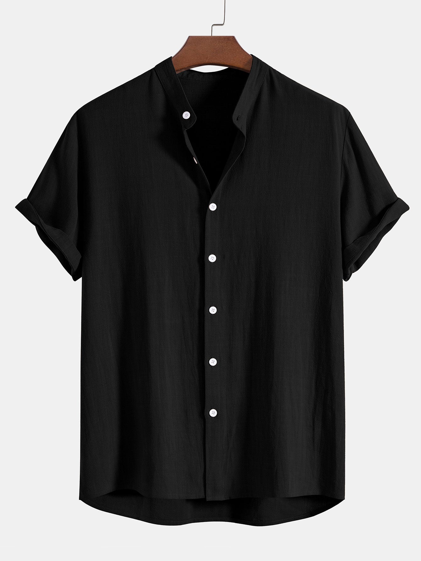 Set estivo leggero composto da camicia e pantaloni per uomo – Outfit casual traspirante in misto lino