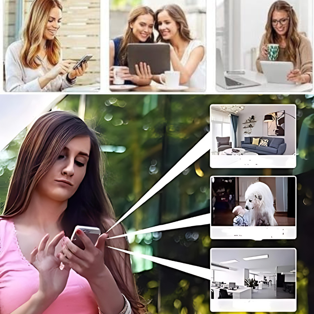VigiFamille - Telecamera di sicurezza WLAN 1080P senza fili | Controllo intelligente tramite app | Sicurezza per la famiglia e i cari