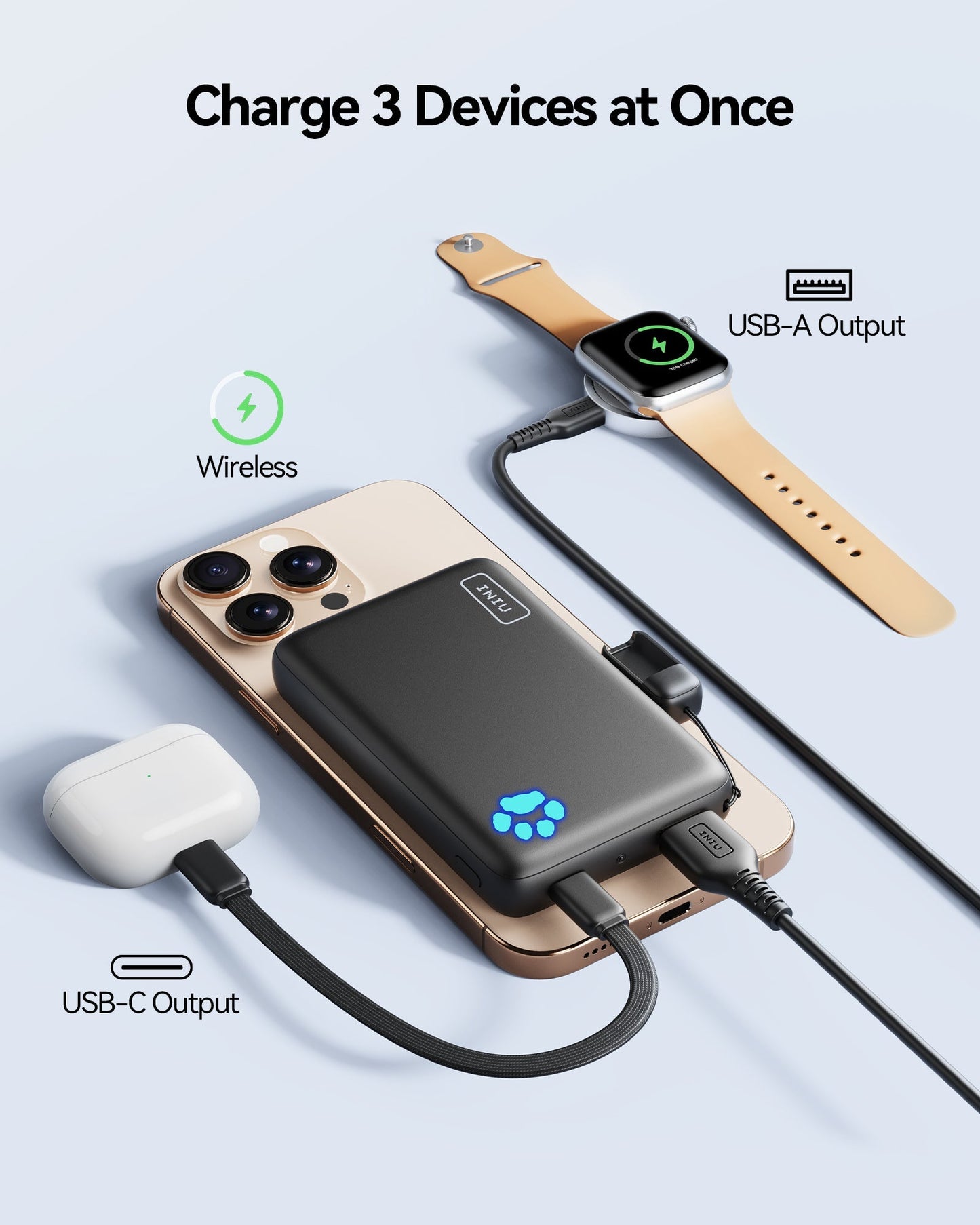 Powerbank magnetica da 10.000mAh – Ricarica wireless da 15W e ricarica rapida da 30W per iPhone e MagSafe