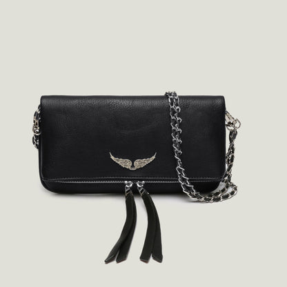 Elegante borsa a spalla con catena e design trapuntato – Borsa a tracolla stilosa per donne