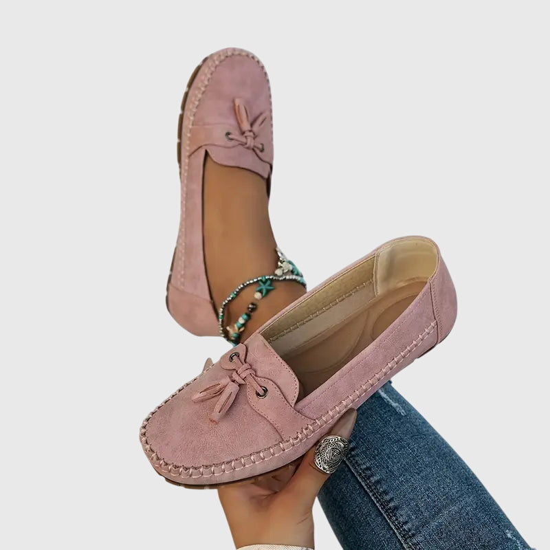 Mocassini da donna comodi in camoscio – Scarpe slip-on leggere per la vita quotidiana e il tempo libero