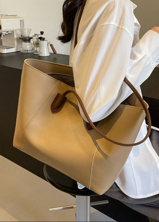 Ambrilys - Grande Shopper Classico in Pelle Vegana per Donne