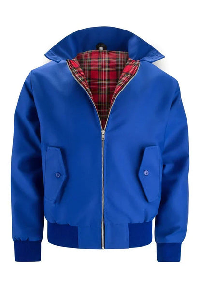 Michel - Elegante giacca Harrington con motivo scozzese e colletto per la primavera