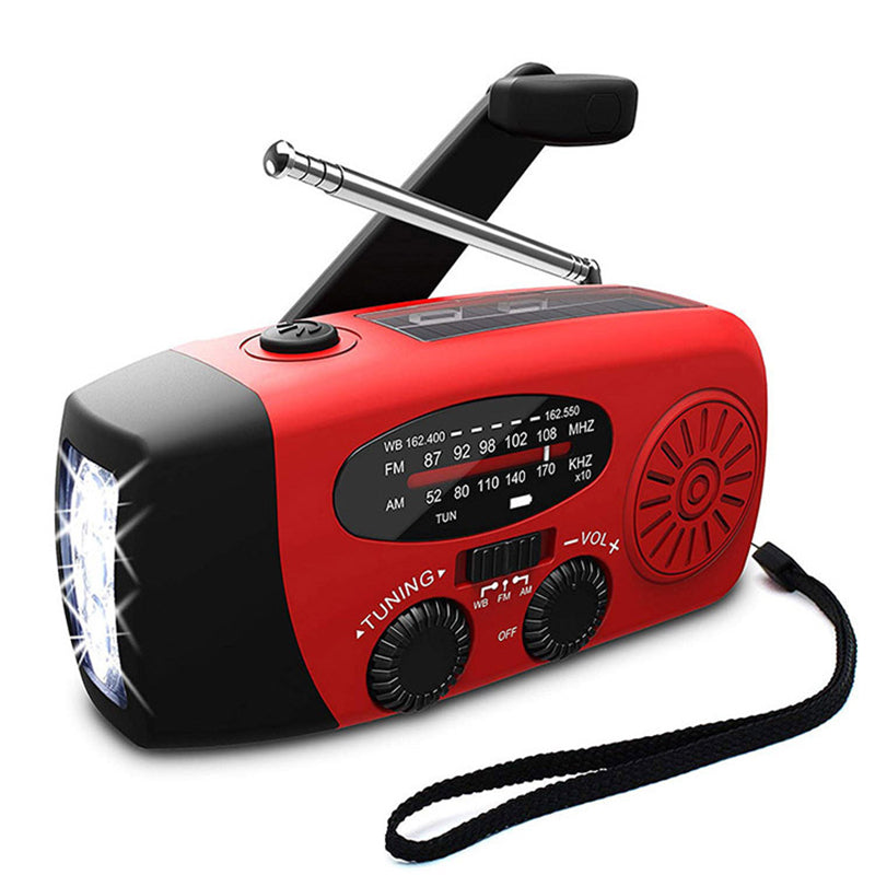 Vivacis - Radio di emergenza autosufficiente – Manovella, Solare, Torcia & Powerbank – Radio FM/AM, Indispensabile per Catastrofi e Emergenze