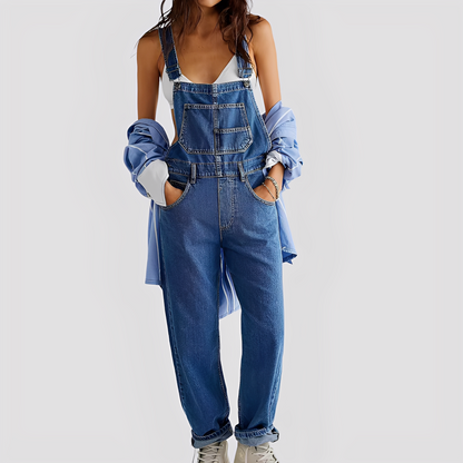 Koralie - Salopette in Jeans Classica e Larga per Donne