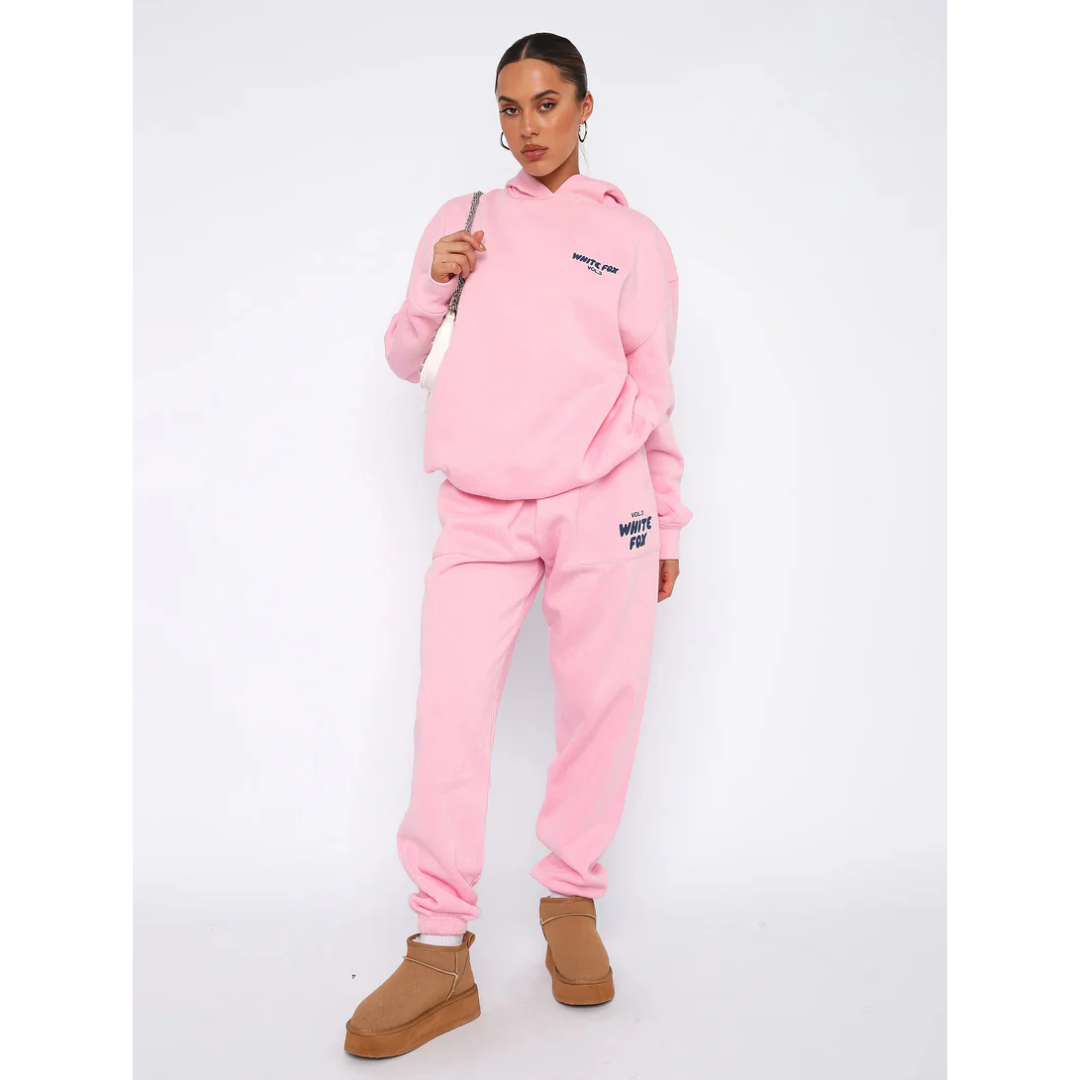 Félicie - Set di tute sportive casual per donne | Felpa con cappuccio & Pantaloni da jogging | Morbido rivestimento in fleece