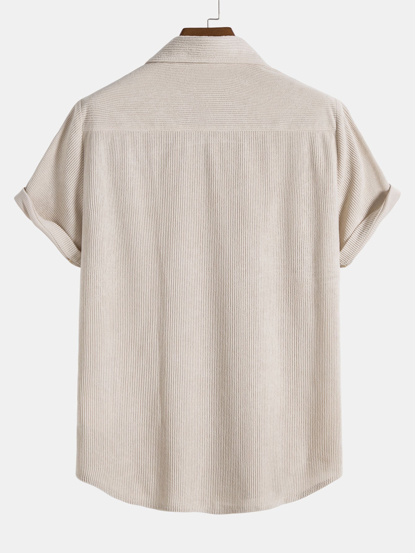 Set estivo casual con camicia a maniche corte e pantaloni corti per uomini – Traspirante e alla moda