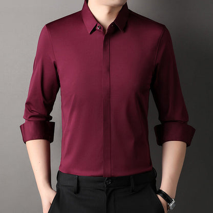 Théo - Camicia Mirabella, Antifreddo e Stretch per Primavera e Estate, Elegante per Uomini
