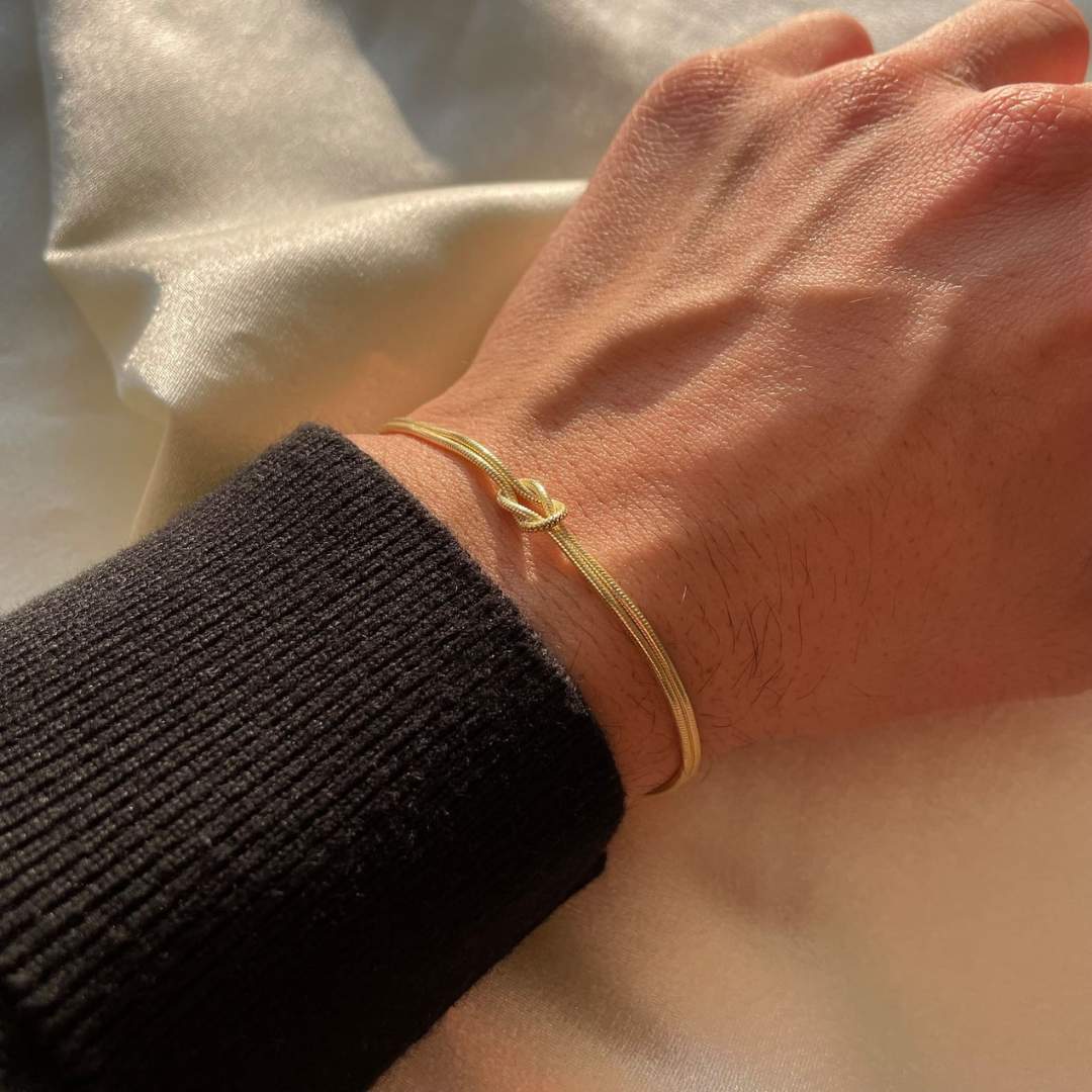 Vahla - Bracciale Minimalista con Nodo