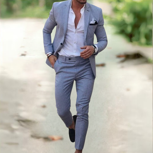 completo uomo due pezzi lino