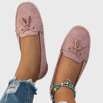 Mocassini da donna comodi in camoscio – Scarpe slip-on leggere per la vita quotidiana e il tempo libero